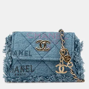 Mini Denim Mood Clutch with Chain