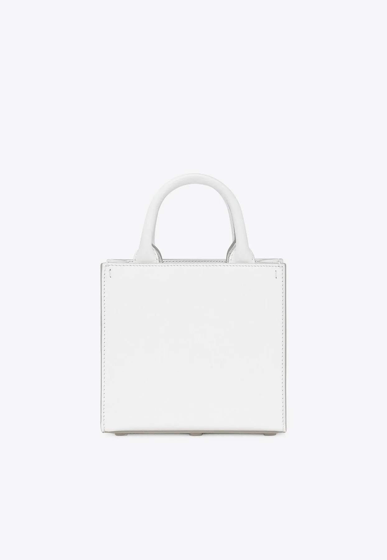 Mini DG Logo Daily Calf Leather Tote Bag