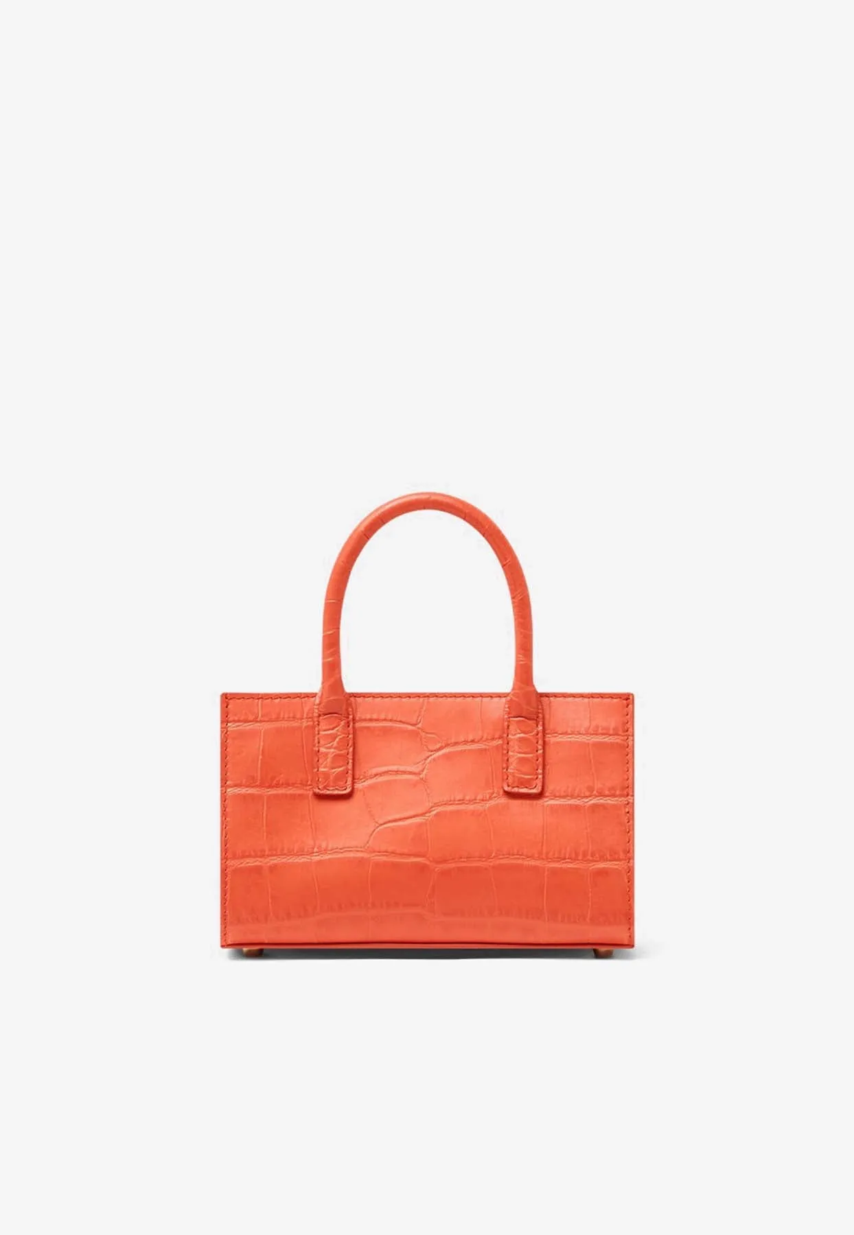 Mini Medusa '95 Croc-Embossed Leather Top Handle Bag