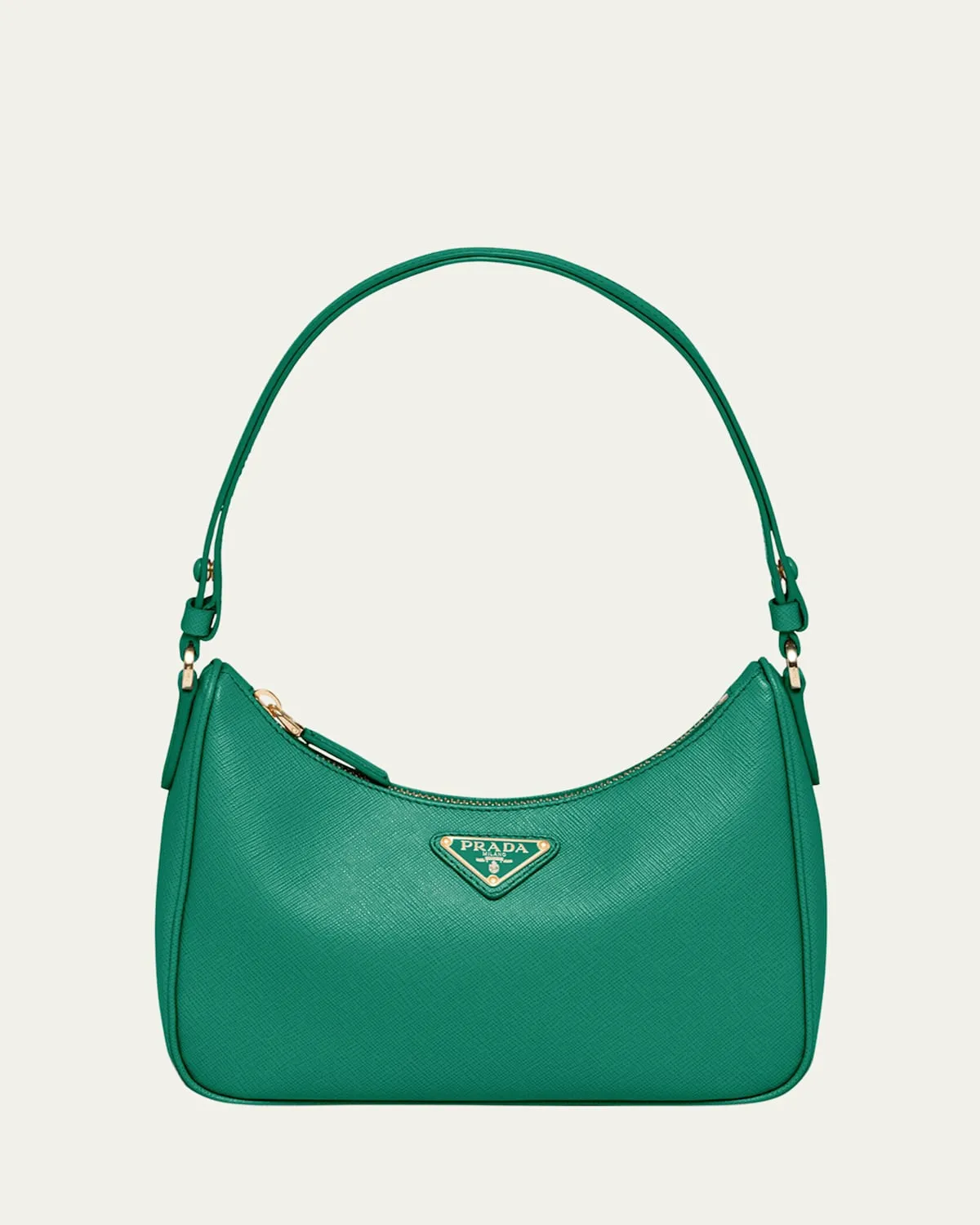 Mini Saffiano Leather Shoulder Bag with Adjustable Strap
