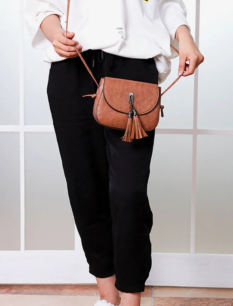 Mini Tassel Solid Clutches