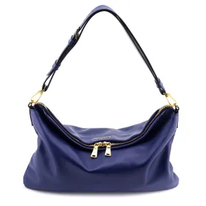 Miu Miu Blue Soft Calfskin Cloud Hobo