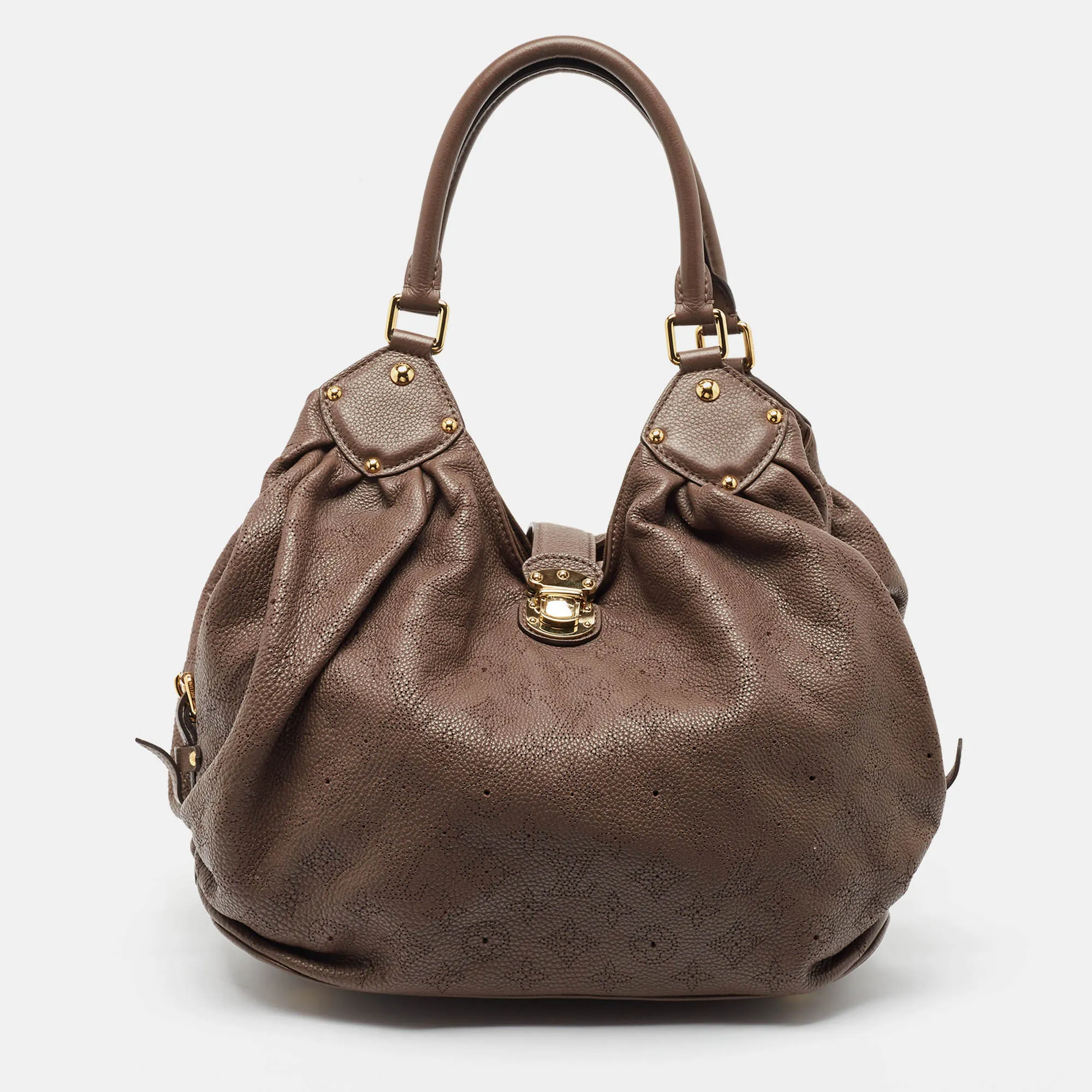 Moka Monogram Mahina Leather Surya L Bag