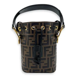 Mon Tresor Bucket Bag Brown in Calfskin, Gold hardware