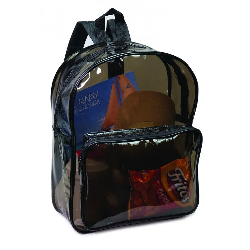 Multi-Purpose Clear Backpack W/ Front Pocket