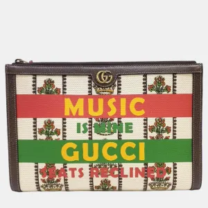 Multiclore Canvas 100th Anniversary Clutch Bag