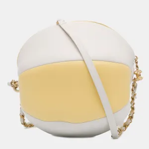 Multicolor Calfskin Leather Coco Beach Ball Bag