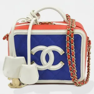 Multicolor Leather CC Filigree Vanity Case