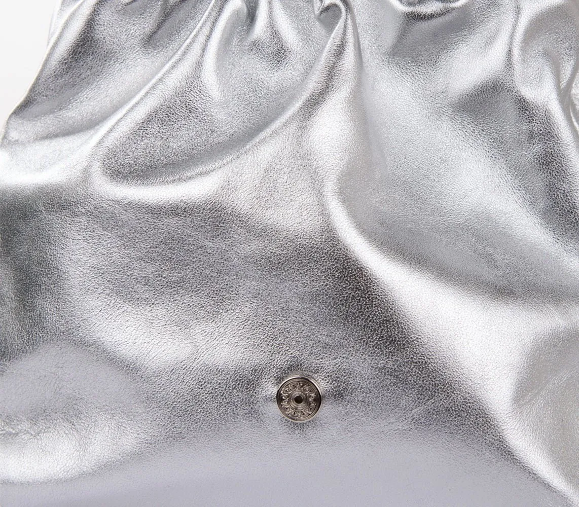 Nap Micro Bucket Bag Silver