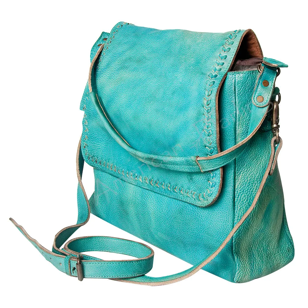 Never Mind Nmbg132A Hobo Vintage Handmade Genuine Cowhide Leather Women Bag Western Handbag Purse