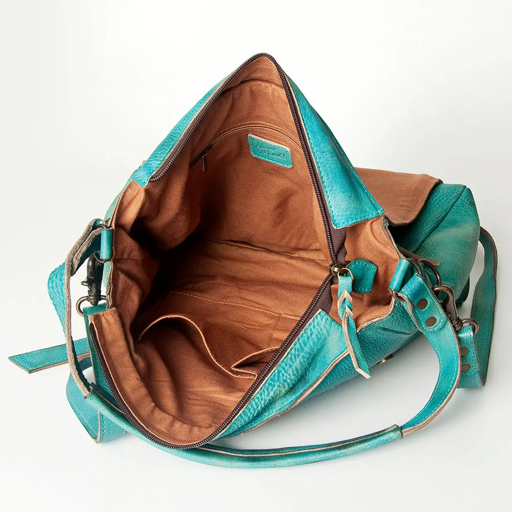 Never Mind Nmbg132A Hobo Vintage Handmade Genuine Cowhide Leather Women Bag Western Handbag Purse