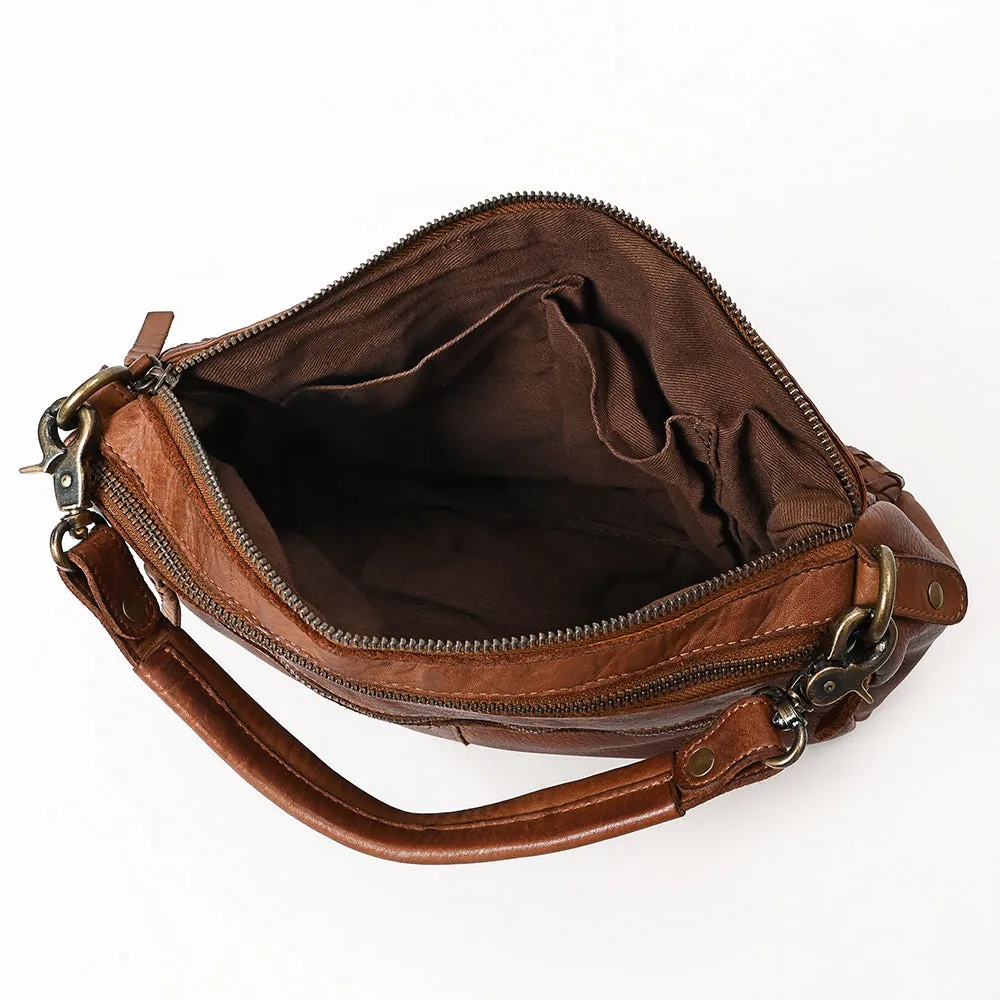 Never Mind NMBGM161A Hobo Vintage Handmade Genuine Cowhide Leather Women Bag Western Handbag Purse
