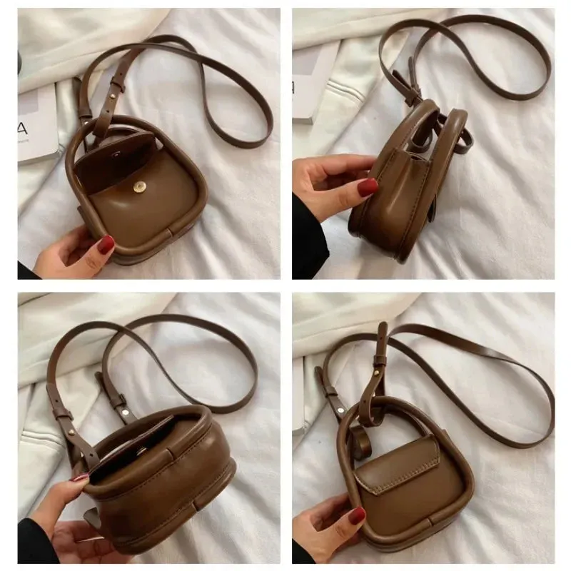 New Fashion Designer Mini Shoulder Bags Solid Color Chic Storage