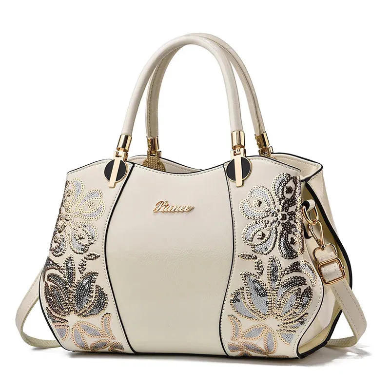 New Patent Leather Shiny Women's Bag: Fashion Luxury Design, Large Capacity Atmospheric Handbag, Women's Shoulder Messenger Bag
