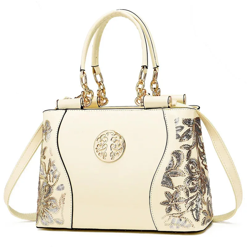New Patent Leather Shiny Women's Bag: Fashion Luxury Design, Large Capacity Atmospheric Handbag, Women's Shoulder Messenger Bag