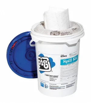 New Pig Spill Kit/Station, Drum, Oil-Based Liquids, 4.5 gal - KIT413