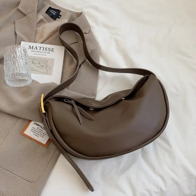 New Women's Crossbody Bags – Large Capacity Luxury Shoulder Bag, Soft Casual Travel Hobo Vintage Sac