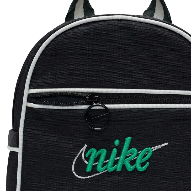 Nike Women's Mini Futura 365 Backpack - Sleek Black Design with Dual Zippered Pockets