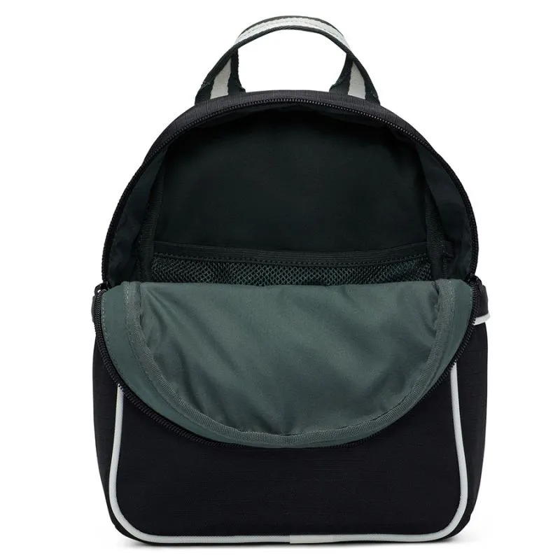 Nike Women's Mini Futura 365 Backpack - Sleek Black Design with Dual Zippered Pockets