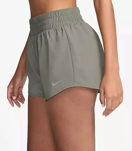 Nike Women's One Dri-FIT Mid-Rise 3" Brief-Lined Training/Running Shorts