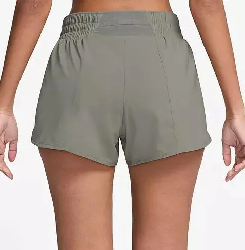 Nike Women's One Dri-FIT Mid-Rise 3" Brief-Lined Training/Running Shorts