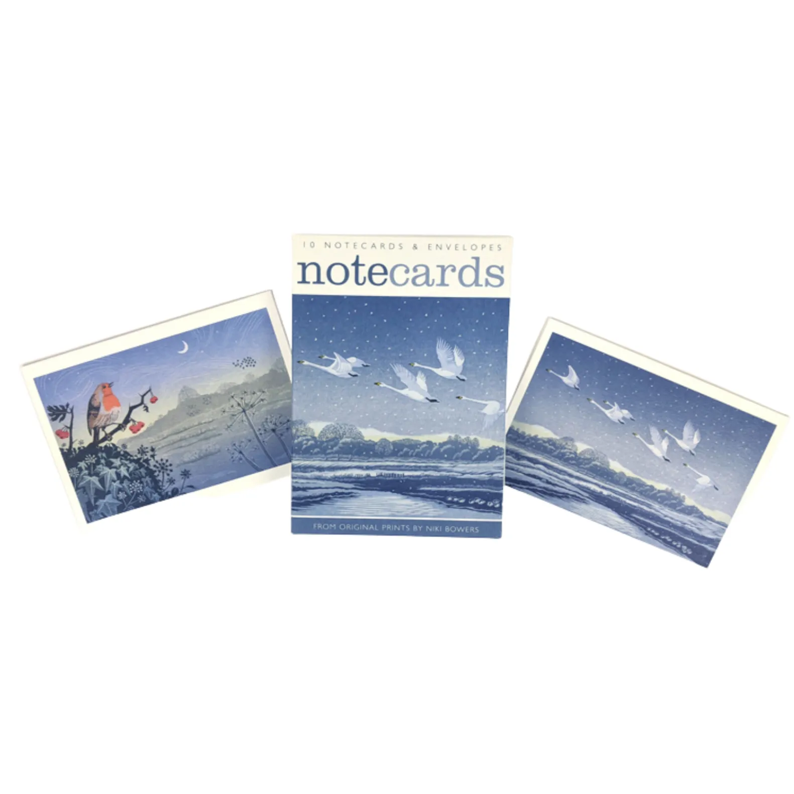 Niki Bowers Notecards - Snow Flight/Winter Solstice