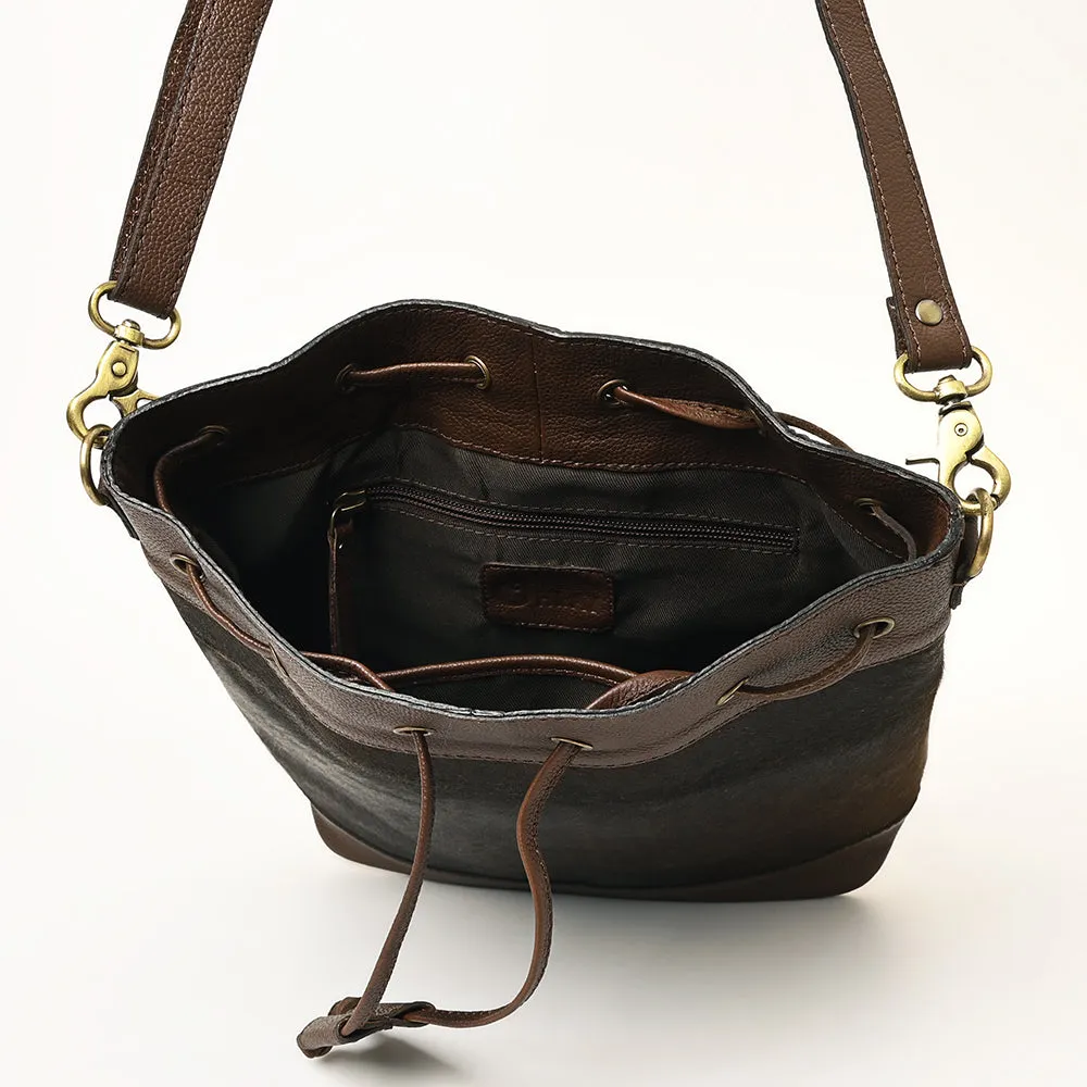 Ohlay Bags OHA109A Bucket Hair-On Genuine Leather Women Bag Western Handbag Purse