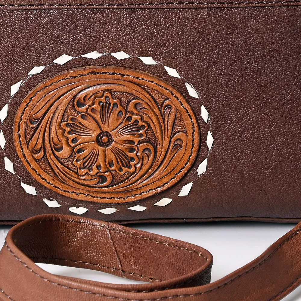 OHLAY KBK131 HOBO Hand Tooled Hair-on Genuine Leather women bag western handbag purse