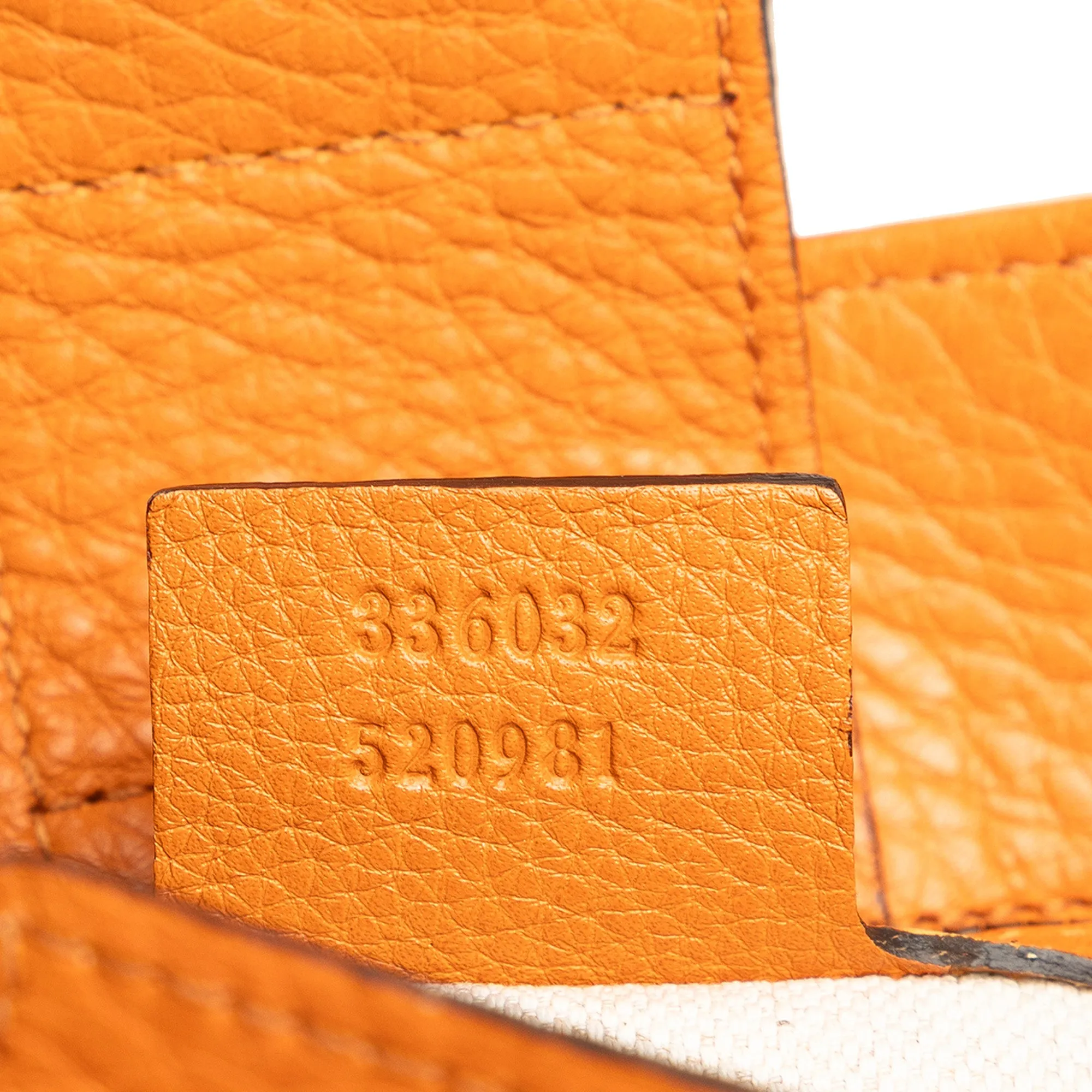 Orange Gucci Small Bamboo Shopper Satchel