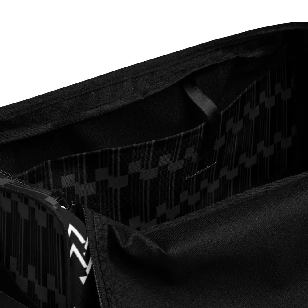 Origen Destination |On-Arrival Point of Origen Symbol-inspired Black Duffle bag