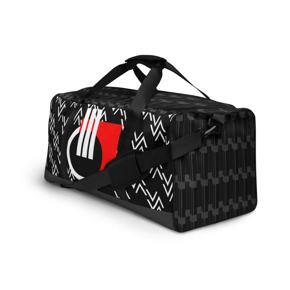 Origen Destination |On-Arrival Point of Origen Symbol-inspired Black Duffle bag