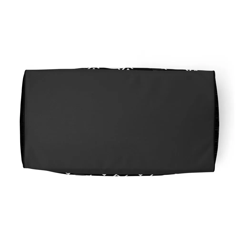 Origen Destination |On-Arrival Point of Origen Symbol-inspired Black Duffle bag