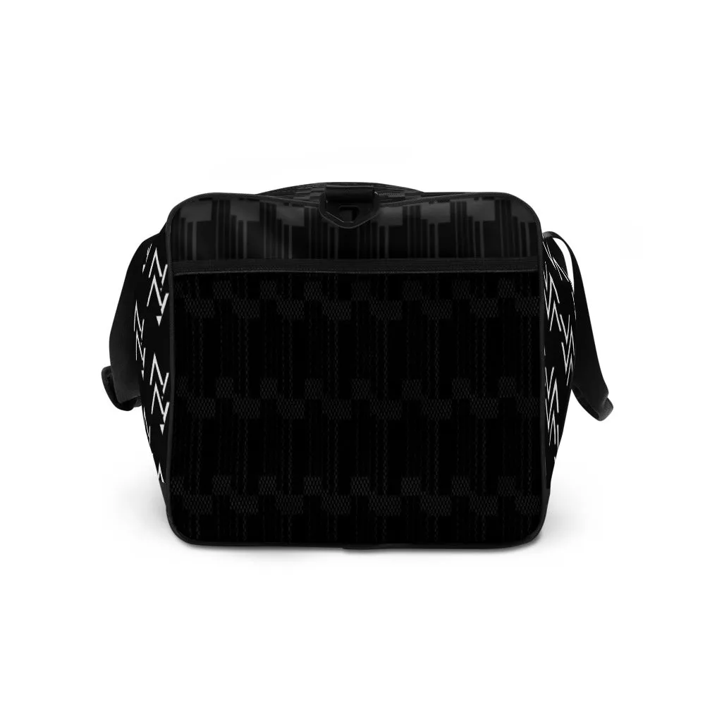 Origen Destination |On-Arrival Point of Origen Symbol-inspired Black Duffle bag