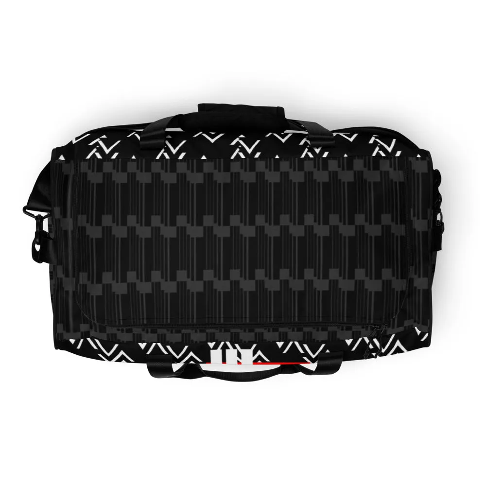 Origen Destination |On-Arrival Point of Origen Symbol-inspired Black Duffle bag