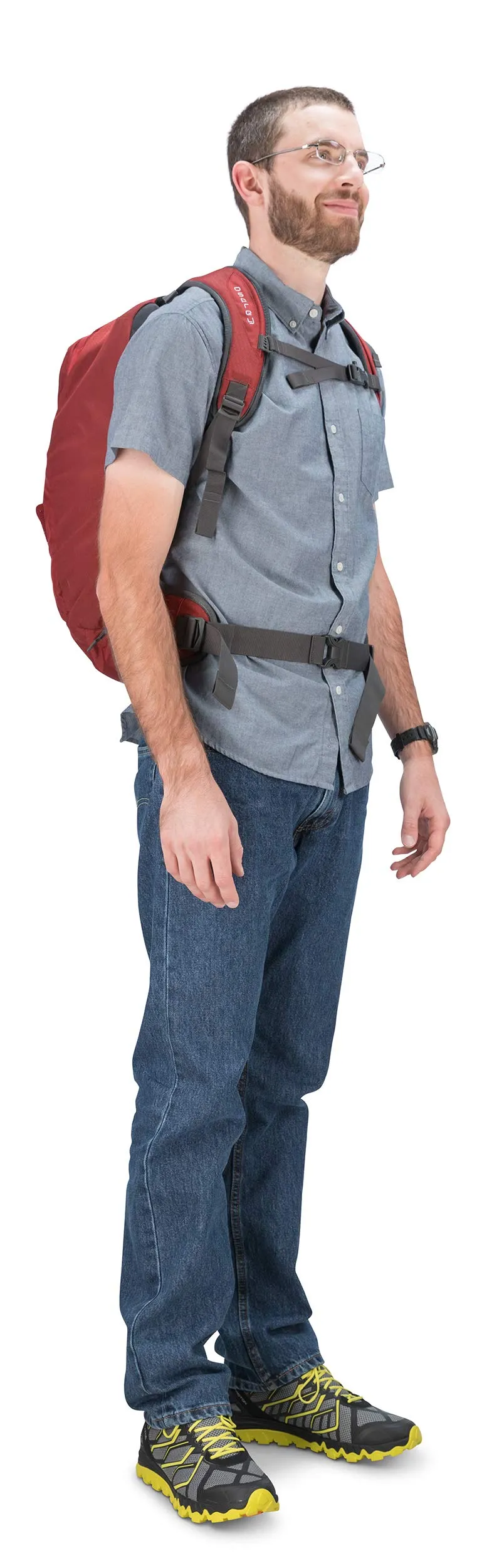 Osprey Packs Farpoint 40 Travel Backpack, Jasper Red, Small/Medium