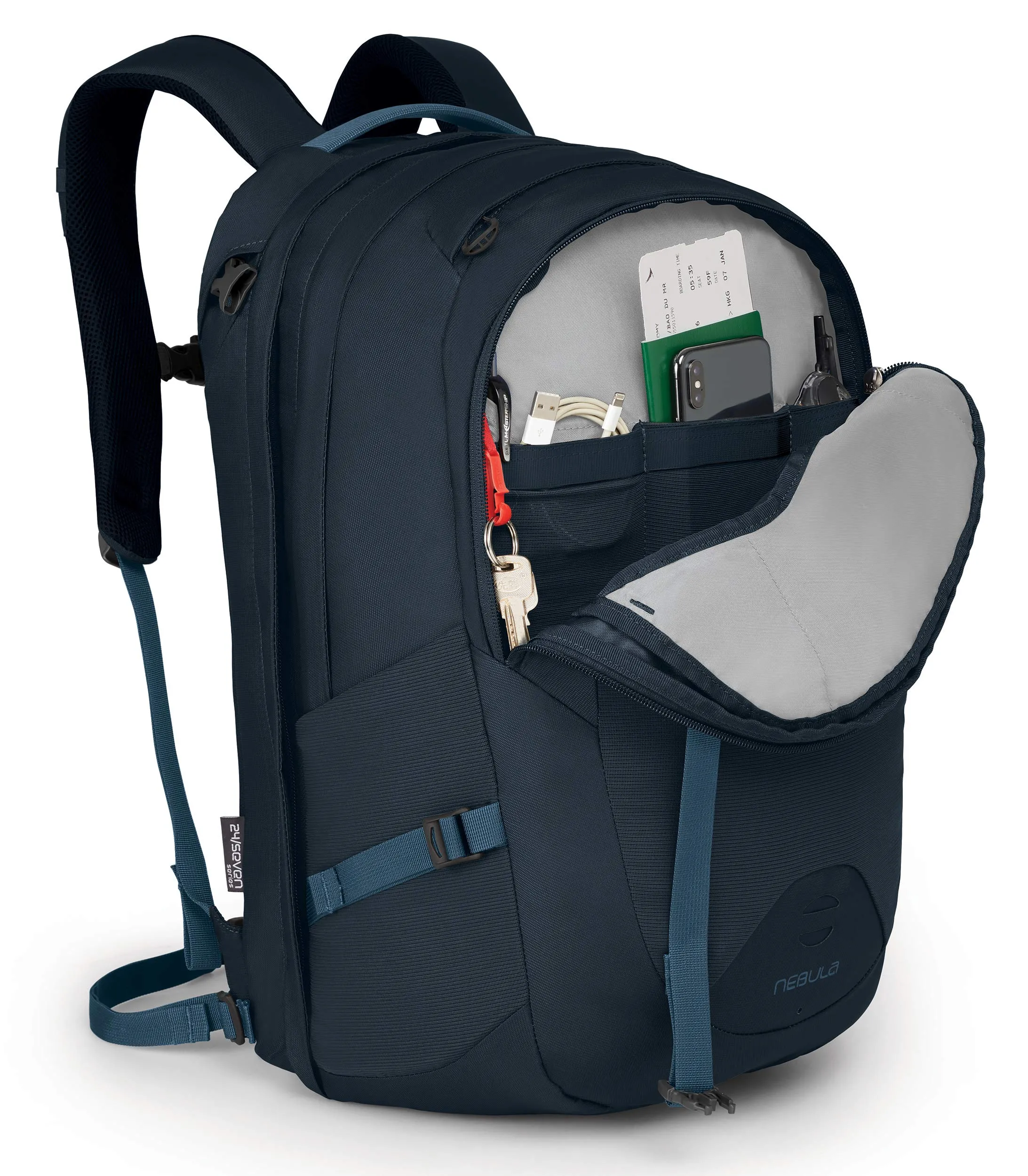 Osprey Packs Nebula Men's Laptop Backpack, Kraken Blue