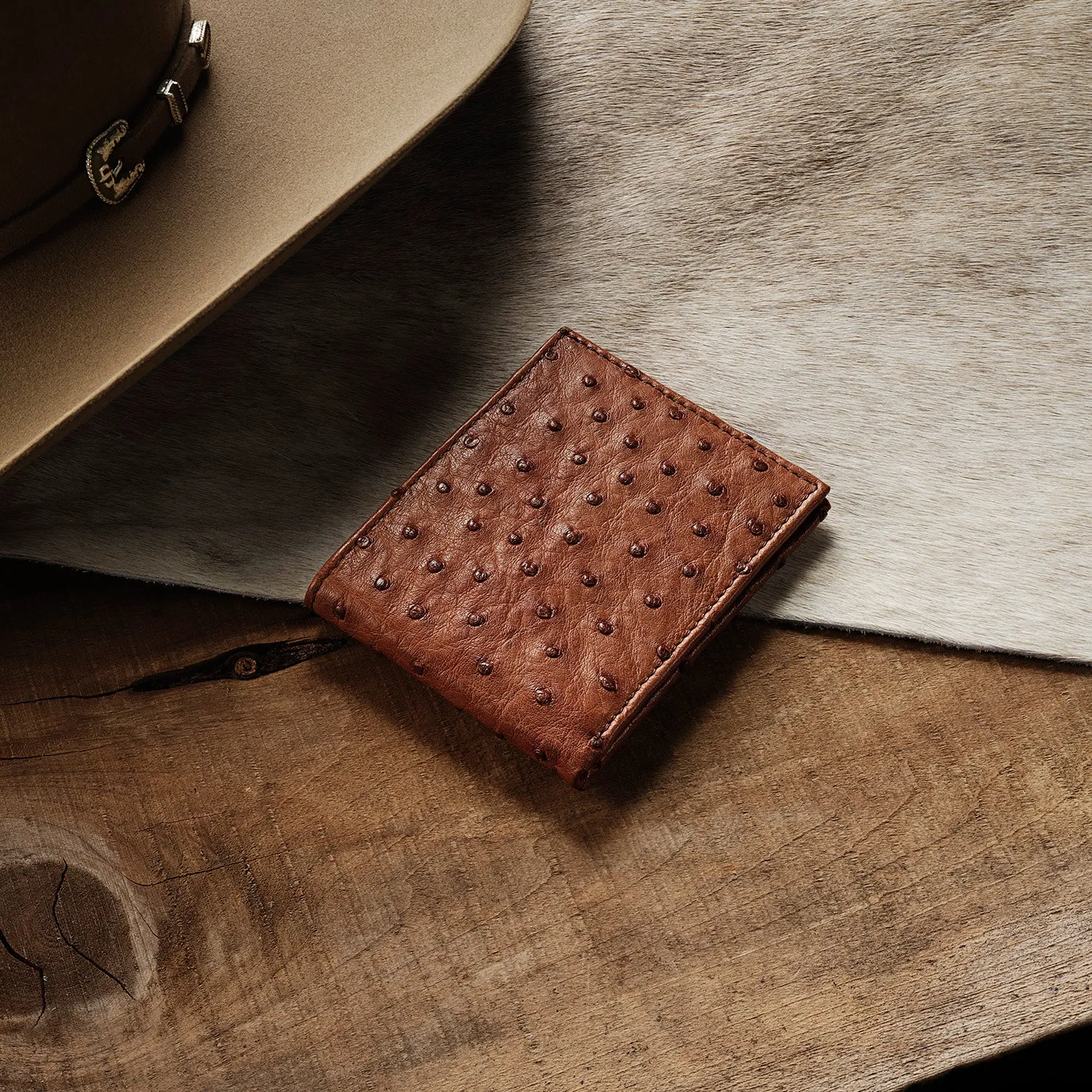 Ostrich Bi-Fold Wallet