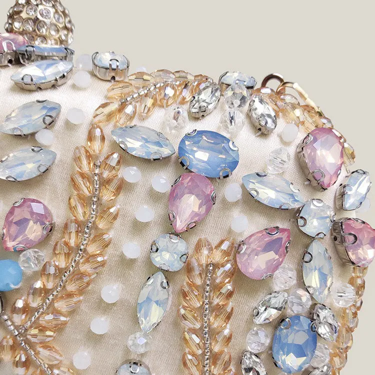 Pastel Crystal Banquet Evening Clutch