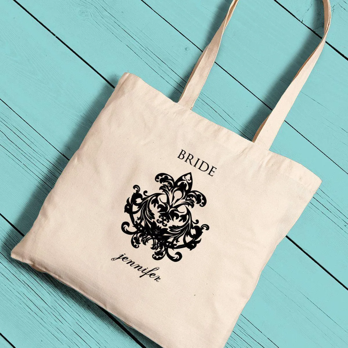 Personalized Canvas Totes - Bride and Bride to Be