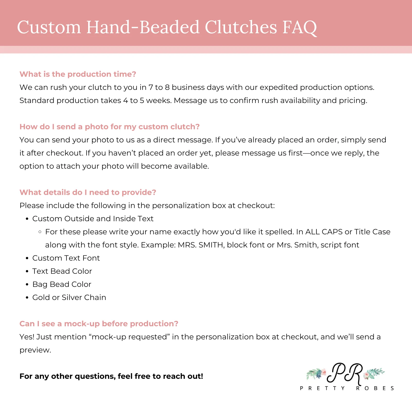 Personalized Monogram Clutch Bag for Brides (LHFC)