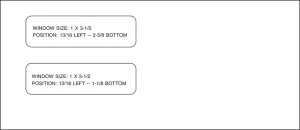 PestPac #9 Dual Window Envelopes # 99509