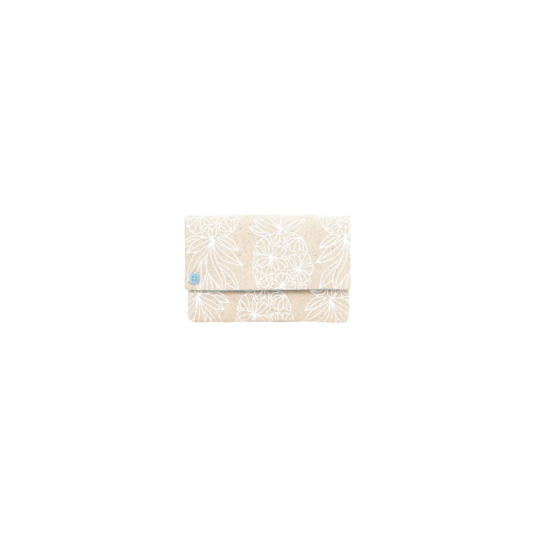 Petite Envelope Clutch • Seaflower Pineapple • White Collection