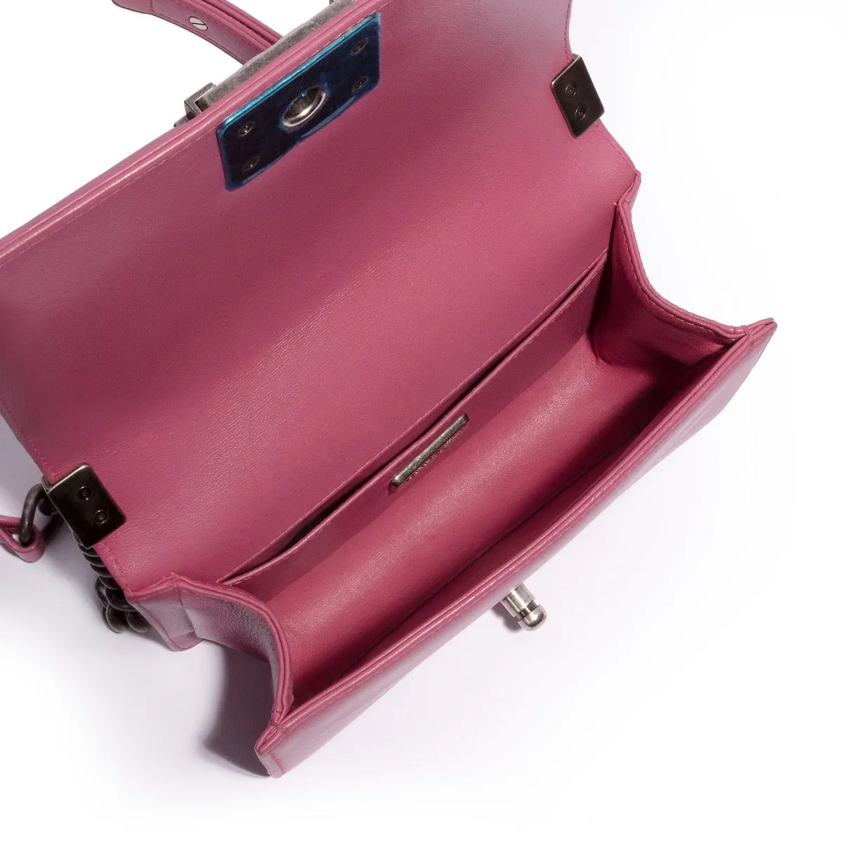 Pink Leather Le Boy Bag