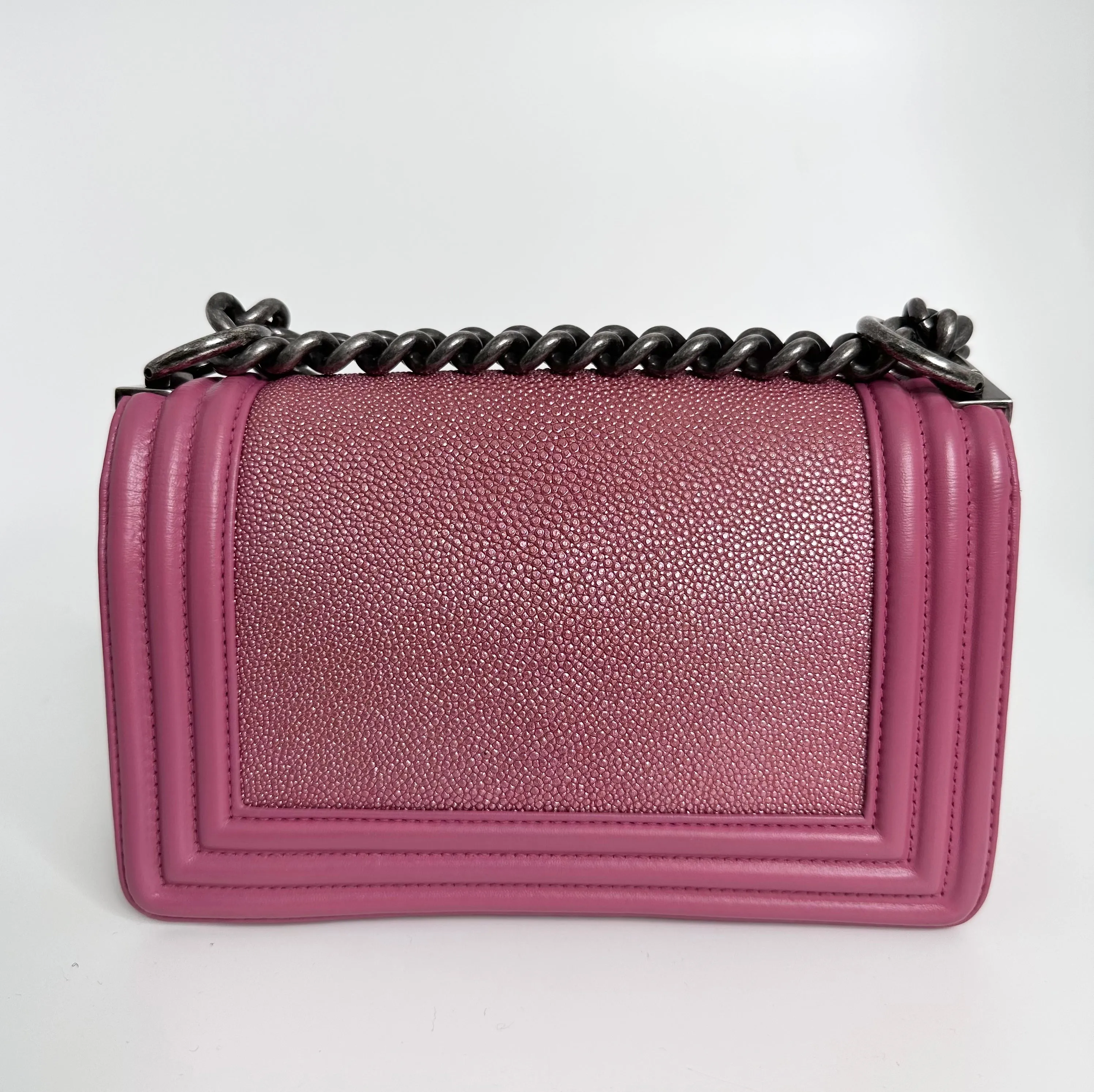 Pink Leather Le Boy Bag