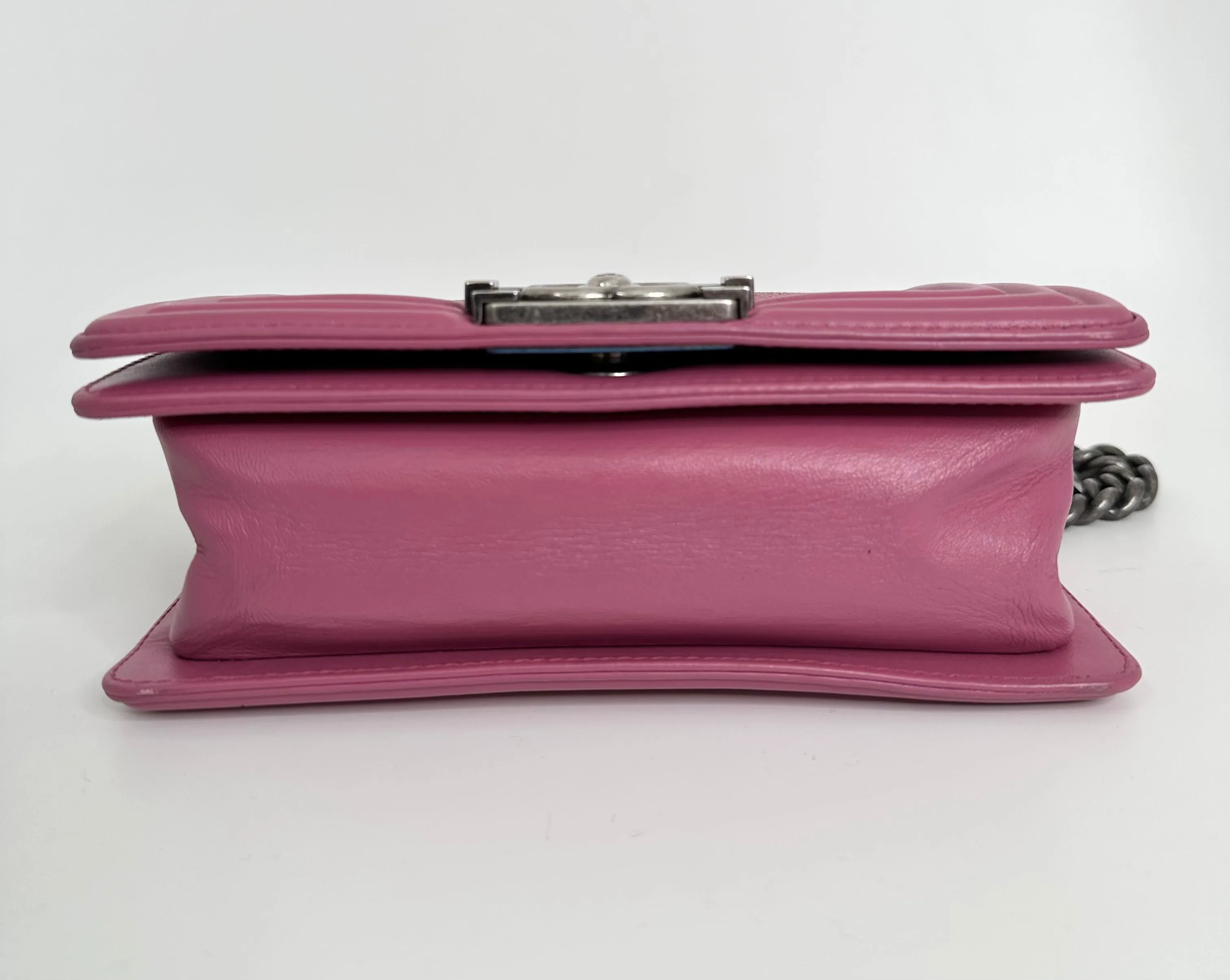 Pink Leather Le Boy Bag