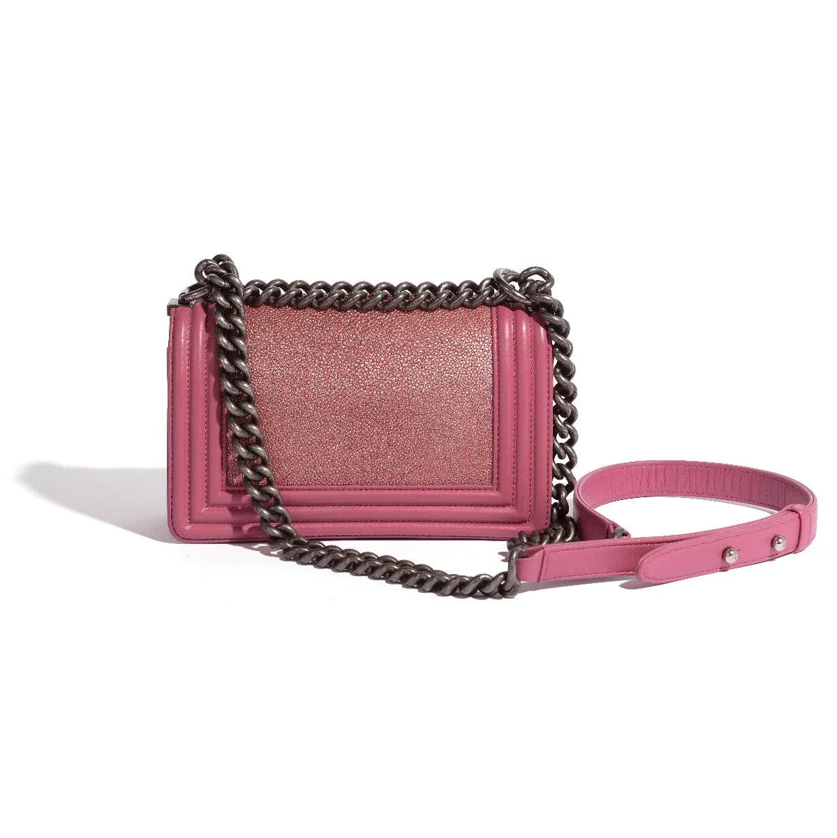 Pink Leather Le Boy Bag