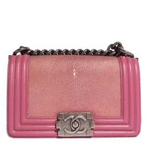 Pink Leather Le Boy Bag