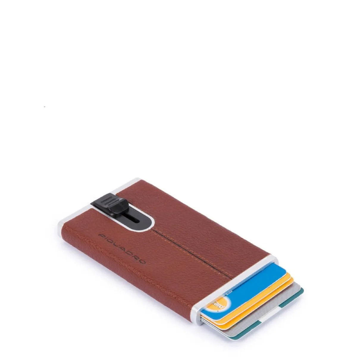 Piquadro - Porta carte di credito con Sliding System Black Square - PP4825B3R - CUOIO