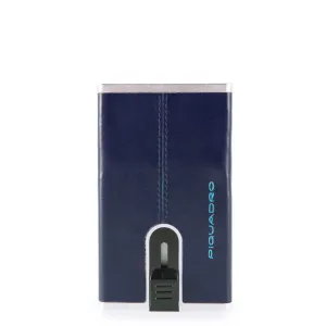 Piquadro - Porta carte di credito con Sliding System Blue Square - PP4825B2R - BLU2