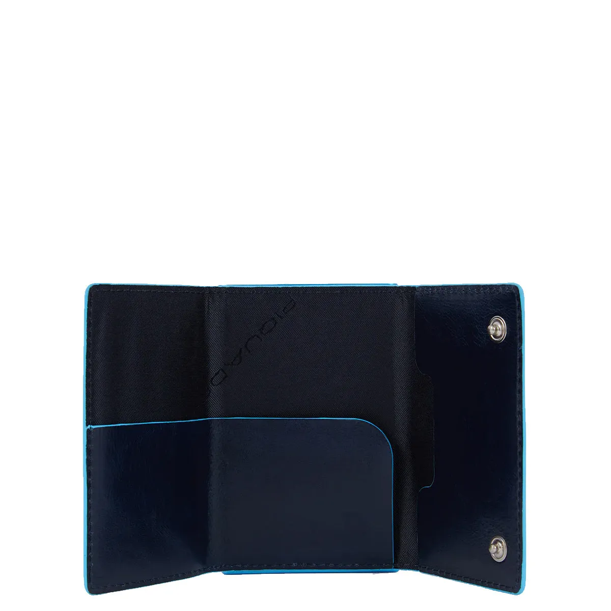 Piquadro - Porta carte di credito con Sliding System con portamonete e banconote RFID Blue Square - PP5585B2BLR - BLU2
